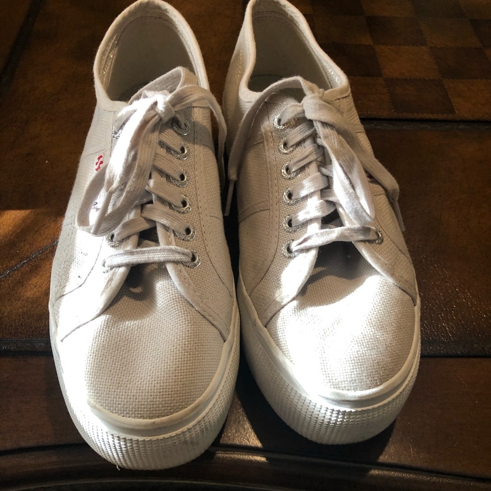 Superga platform sneaker. Worn 2 times.